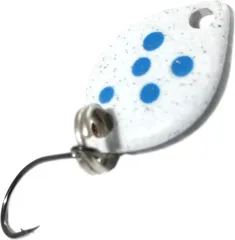 Troutwerk Spoon 1.2cm 0.8g White/Blue Dots