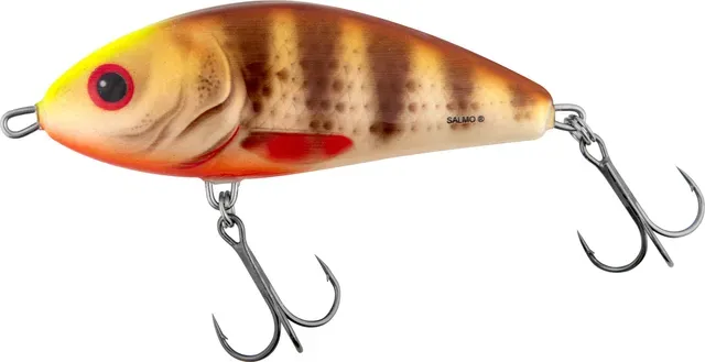 Salmo Fatso Crankbait 12cm Floating Spotted Brown Perch