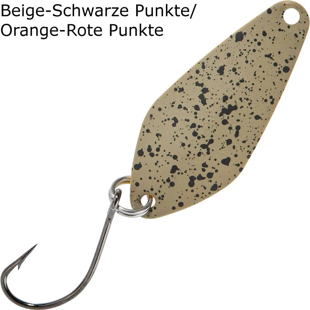 Balzer Spoon Searcher 2.1g Beige-Schwarze Punkte/Orange-Rote Punkte