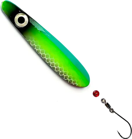 Troutwerk 15g Inline Blinker - Meerforellenblinker Blau/Grün/Silber/Rot
