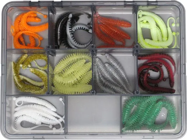 FTM Omura Baits Köder-Set Mix Box 4 50pcs Softbait