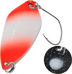 FTM Spoon Tremo 0.9g 2.9cm Neon Orange Lumi / Black With Glitter Lumi Single Hook