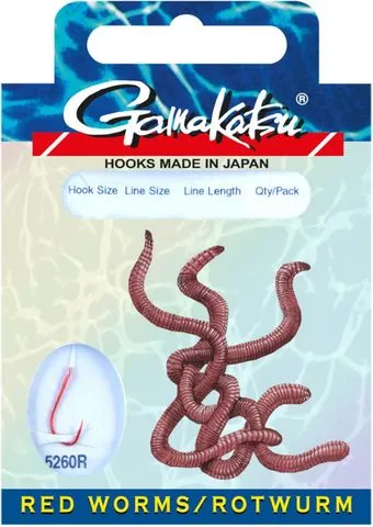 Gamakatsu Rotwurm Haken LS-5260 12 10pcs 45cm