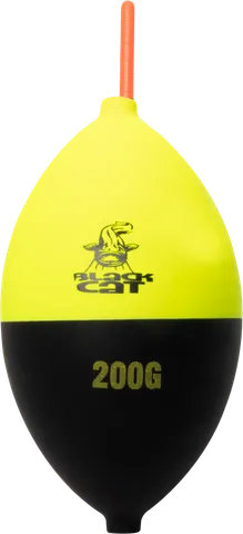 Black Cat Hard Core Beacon Float Pose 200g Black/Yellow