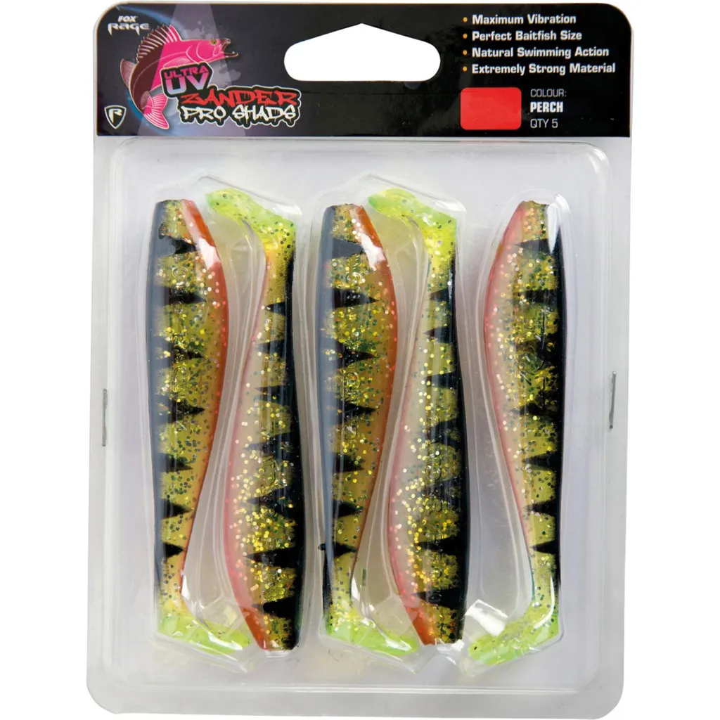 Fox Rage Zander Pro Ultra UV Gummiköder 7.5cm Perch