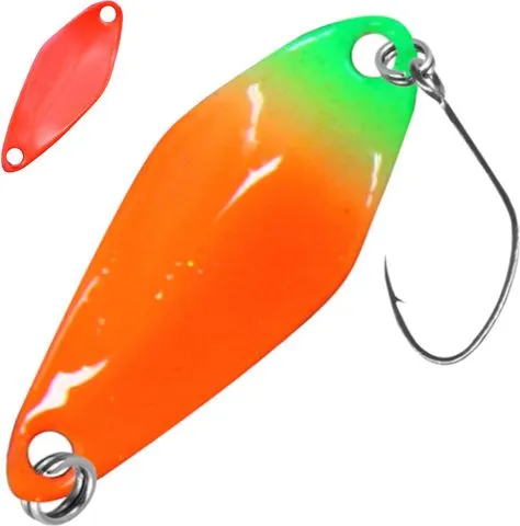 FTM Spoon Tremo 2.3g 2.9cm Orange-Green/Orange Single Hook