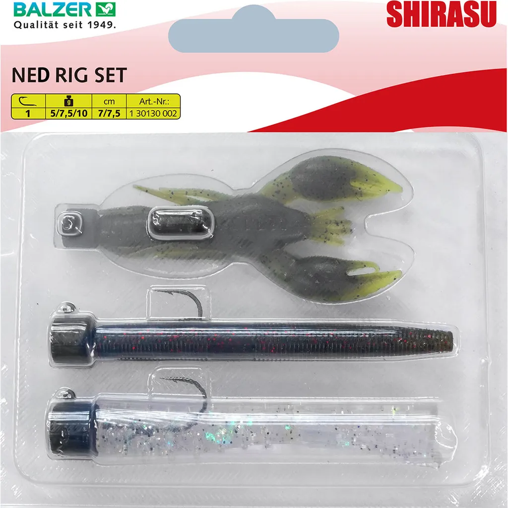 Balzer Ned Rig Set Kunstköderset 5cm 7.5cm 5-10g