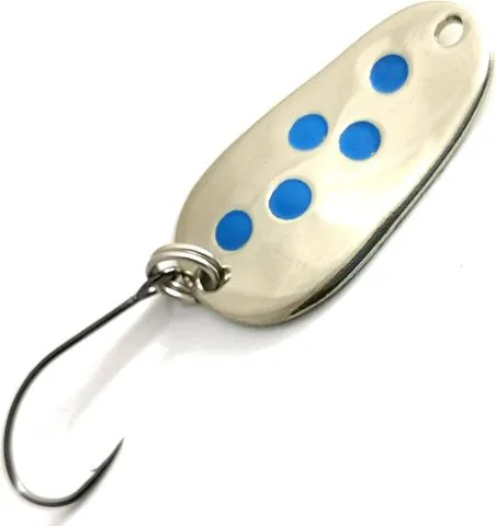Troutwerk Spoon 3g 2.8cm Silver with Blue Dots