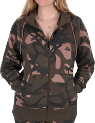 Fox Womens Zipped Camo Hoodie XL