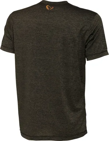 Savage Gear Fighter Stretch T-Shirt S Burnt Olive Melange