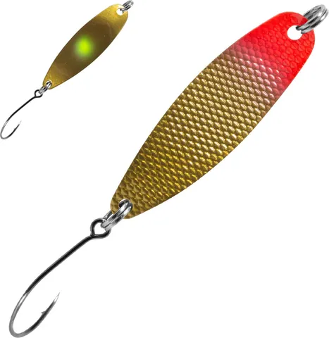 FTM Spoon Hammer 4cm 1.7g Rot - Goldfarben / Goldfarben - Gelber Punkt