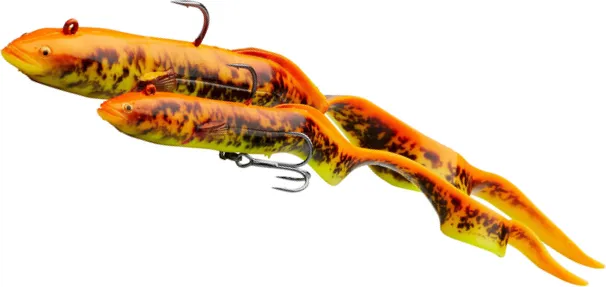 Savage Gear 4D Real Eel Swimbait 20cm 38g Black Green Pearl PHP