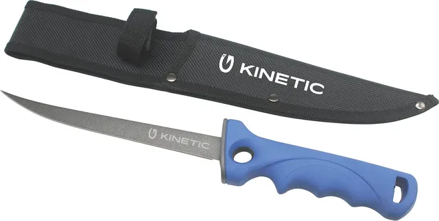 Kinetic Filetiermesser Soft Grip 17cm Blau/Schwarz