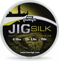 Fox Rage Jig Silk Braided Line 0.1mm 6.8kg 120m Fluro Green