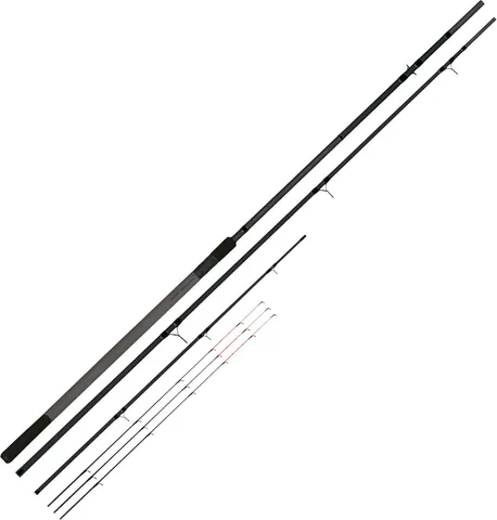 FTM Black Steel Bullet Feeder Rod 3.9m 0–100g 3+3pc
