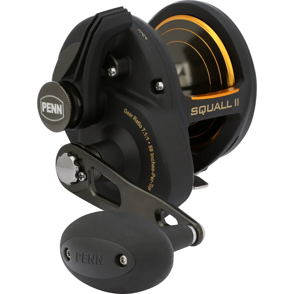 PENN Squall II Lever Drag Schlepprolle SQLII40NLDHS 7.1:1 40 Right