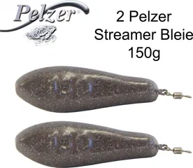 Pelzer Streamer Blei 150g dunkelbraun mit Wirbel