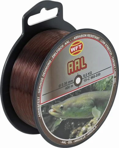 WFT Zielfisch Aal Monofilament-Schnur 0.30mm 8kg 400m Brown