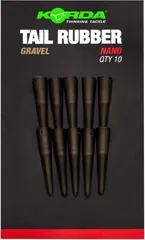 Korda Tail Rubber Nano 1.4mm 10pc Gravel