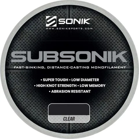 Sonik Subsonik Monofilament-Schnur 1200m 0.38mm 9.98kg Clear