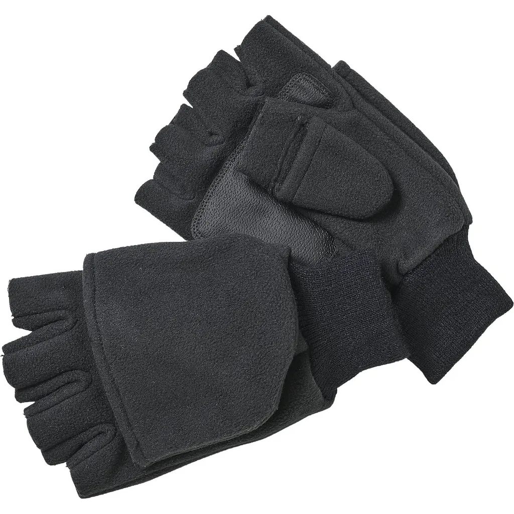Kinetic Wind Stop Fold Over Mitt Handschuhe L Schwarz