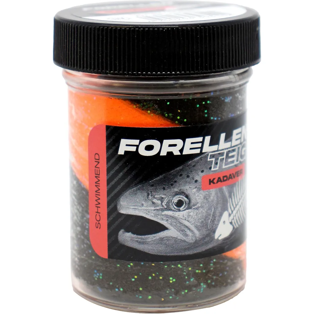 FTM Forellenteig Schwarz/Orange Kadaver