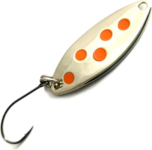 Troutwerk Spoon 3.3cm 2.5g Silver-Coloured/Orange Dots