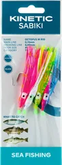 Kinetic Sabiki Octopus M Fertigvorfach 211 115cm 0.7mm 0.6mm #3/0 Pink/Blue