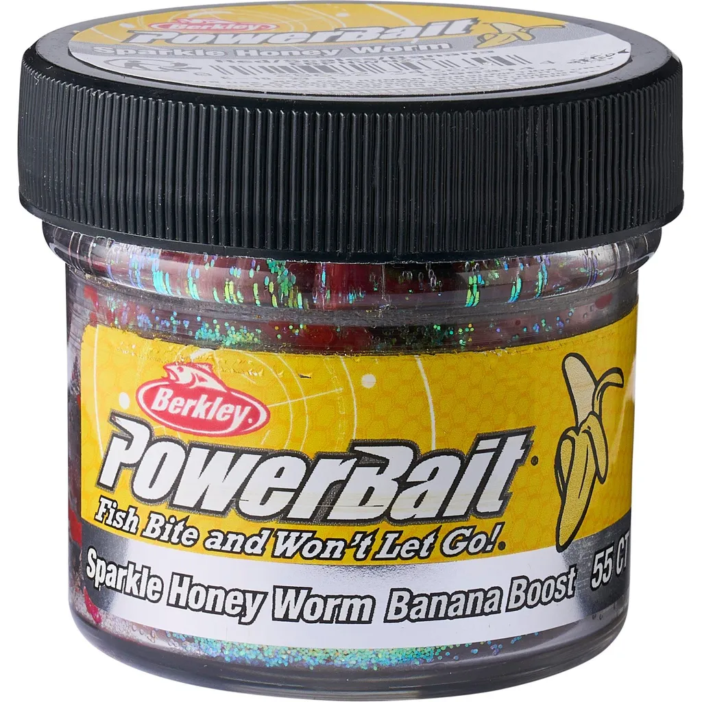Berkley PowerBait Power Honey Worm EBPHWN2.5 2.5cm Red with Scales