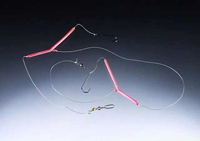 Balzer Naturködersystem Pink Tube 1m Ready-made Rig 2x1