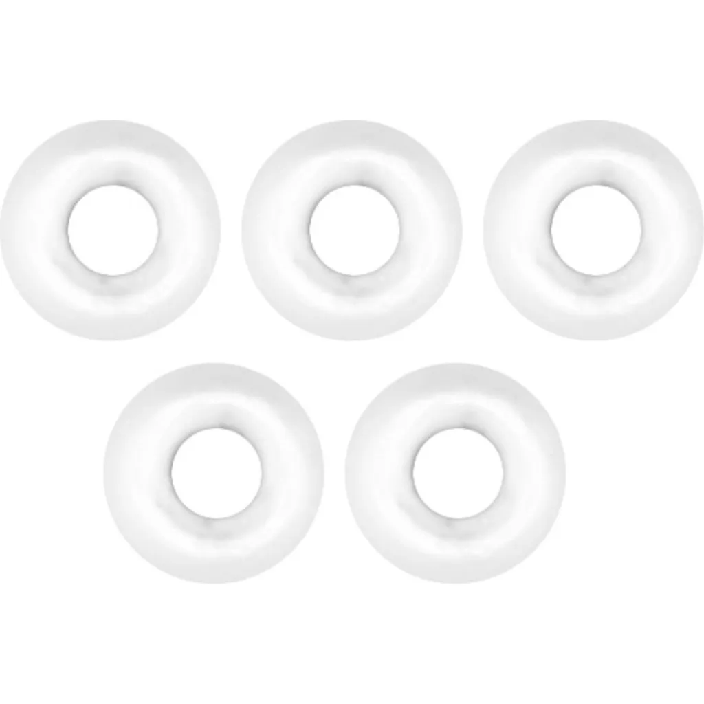 FTM Tungsten Perle Omura rundes Loch Senkgewicht 4.6mm Fluo Weiß