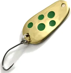 Troutwerk Spoon 2.8cm 3g Gold-Coloured/Green Dots