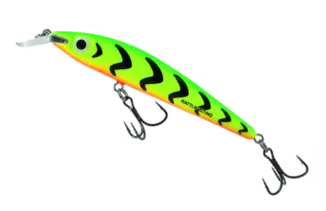 Salmo Rattlin' Sting Jerkbait 9cm 11g Twitchbait Green Tiger