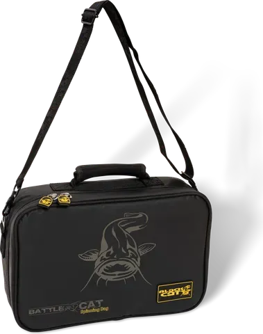 Black Cat Battle Cat Lure Wallet 38x25x10cm 2 Compartments Nylon Waterproof