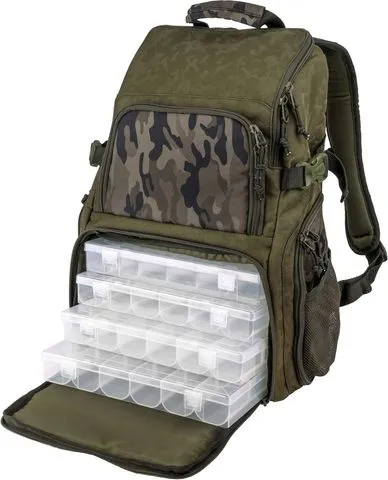 Spro Double Camouflage Back Pack Backpack 33x20x45cm 100% Polyester
