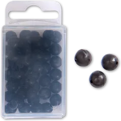 Black Cat Rig-Zubehör Hard Bead 8mm 50pcs Black