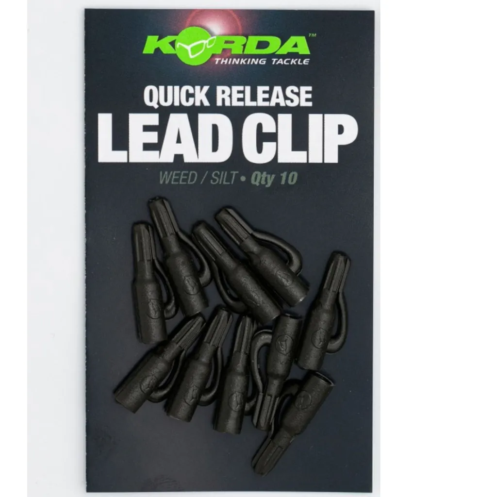 Korda Quick Release Lead Clips Weed/Silt