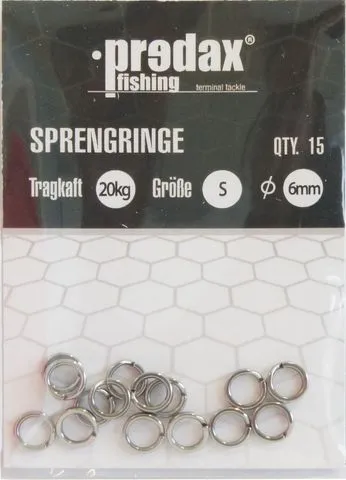 Predax Sprengringe Spaltringe 6mm 20kg Stahl S