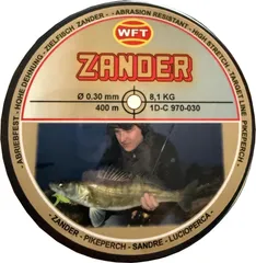 WFT Zielfisch Zander Monofilament-Schnur 0.3mm 8.1kg 400m