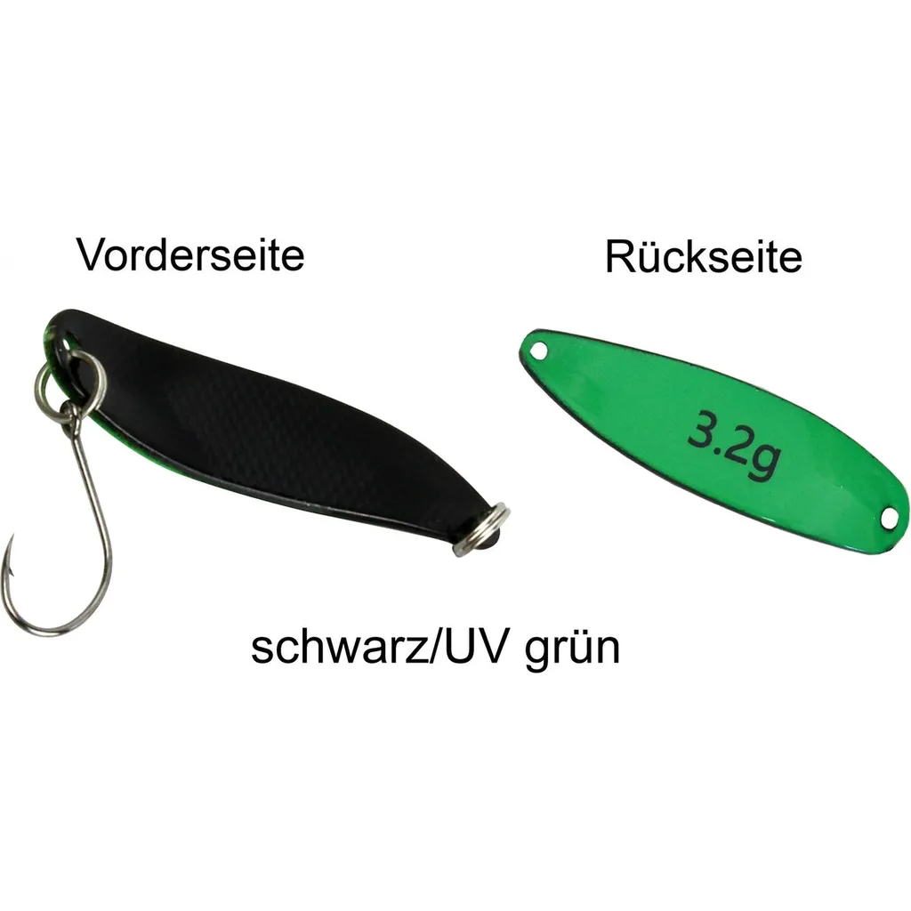 FTM Spoon Hammer 3.8cm 3.2g Schwarz/UV Grün