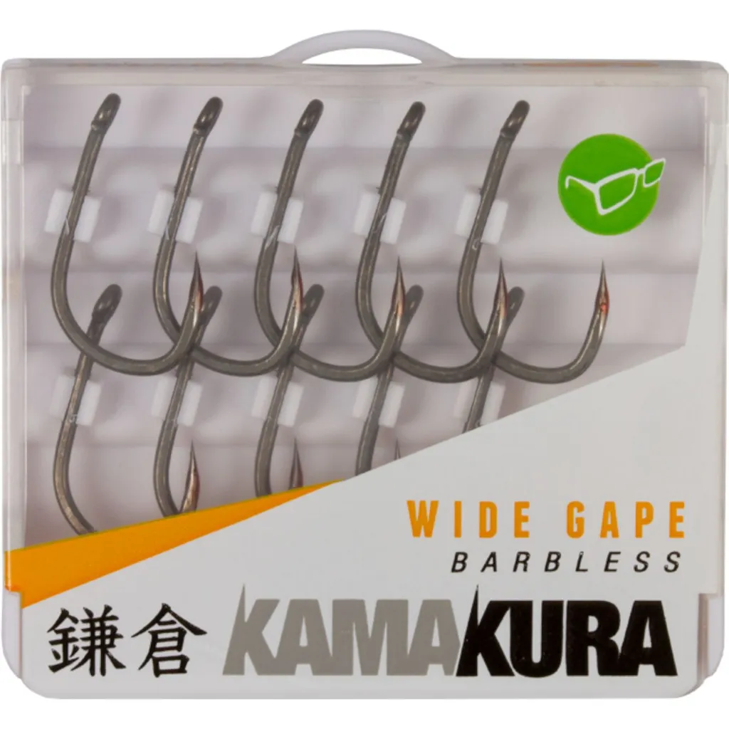 Korda Kamakura Wide Gape Barbless Haken #8