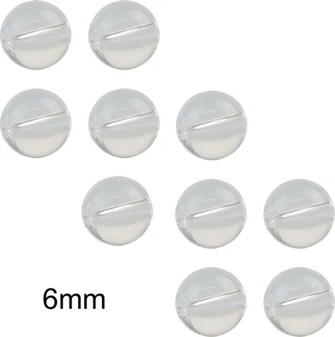 Pilkmaxx Transparente Glasperlen 6mm 10er