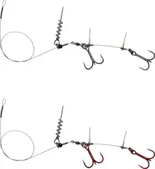 Savage Gear Linethru Corkscrew Rig 1/0 40cm 22kg 2pcs