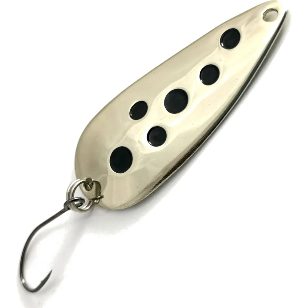 Troutwerk Spoon 4cm 5g Silberfarben/Schwarze Punkte