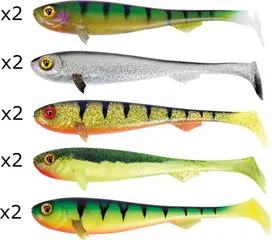 Fox Rage Super Slick Shad 10pc 23cm Paddle tail