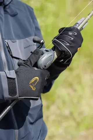 Savage Gear Softshell Winter Gloves M Partial 45% polyester / 45% nylon / 10% elastane fishing