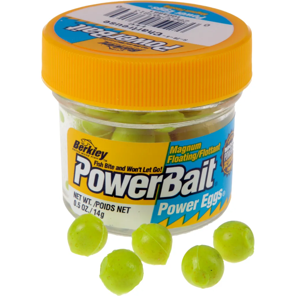 Berkley PowerBait Power Eggs Floating Magnum Gummiköder Chartreuse