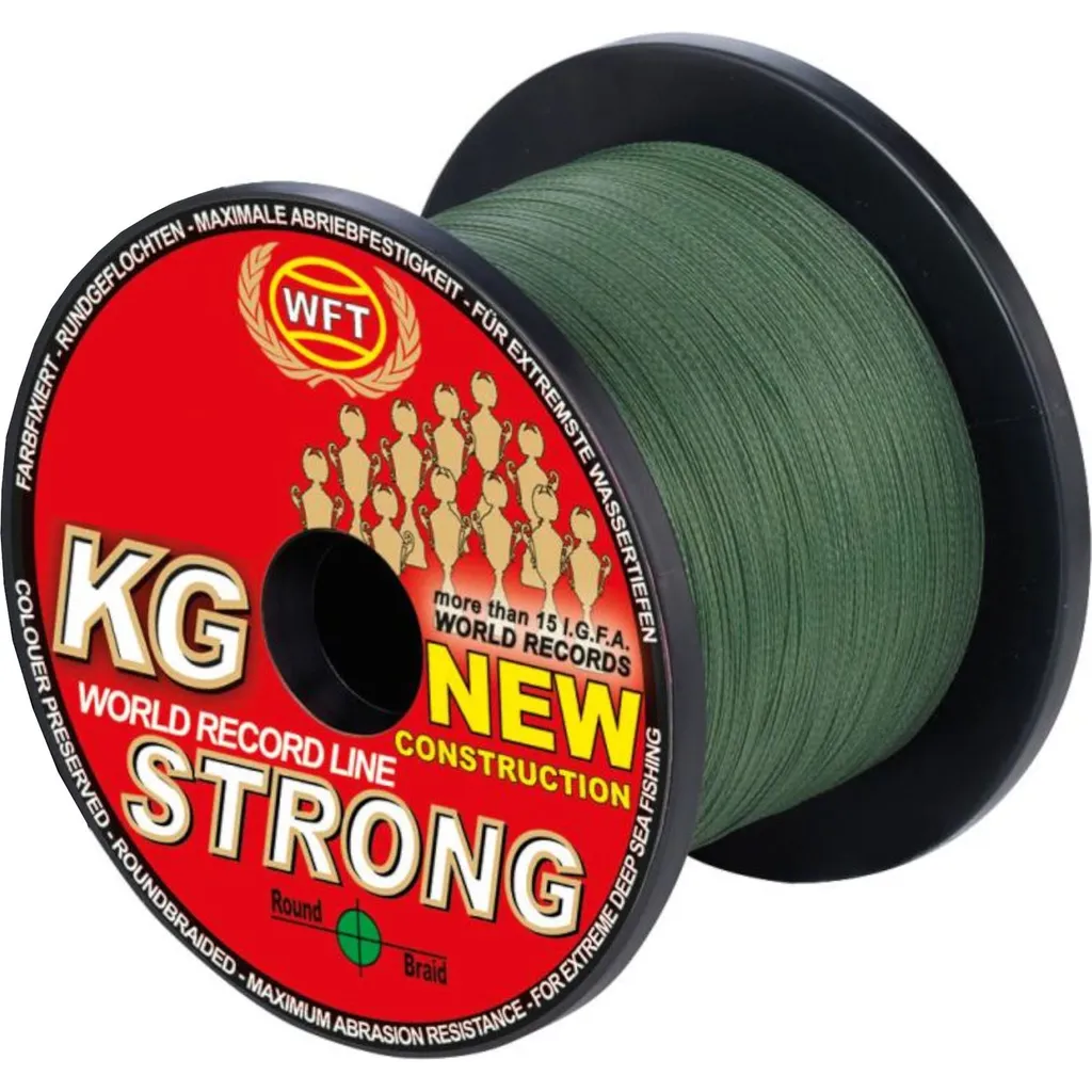 WFT Strong Green Geflochtene Schnur 0.52mm 86kg 600m
