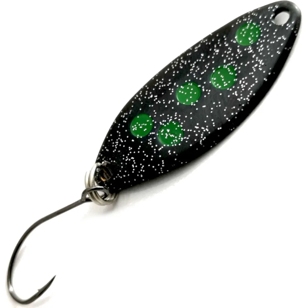 Troutwerk Spoon Blinker 70292 3.3cm 2.5g Schwarz Grün