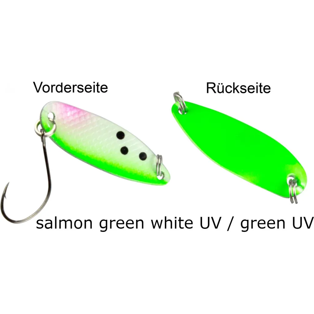 FTM Spoon Hammer 3.3cm 2.4g Salmon Green White UV/Green UV
